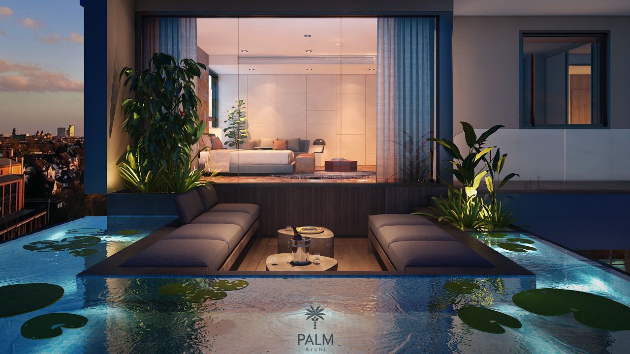 bacony bed master palm