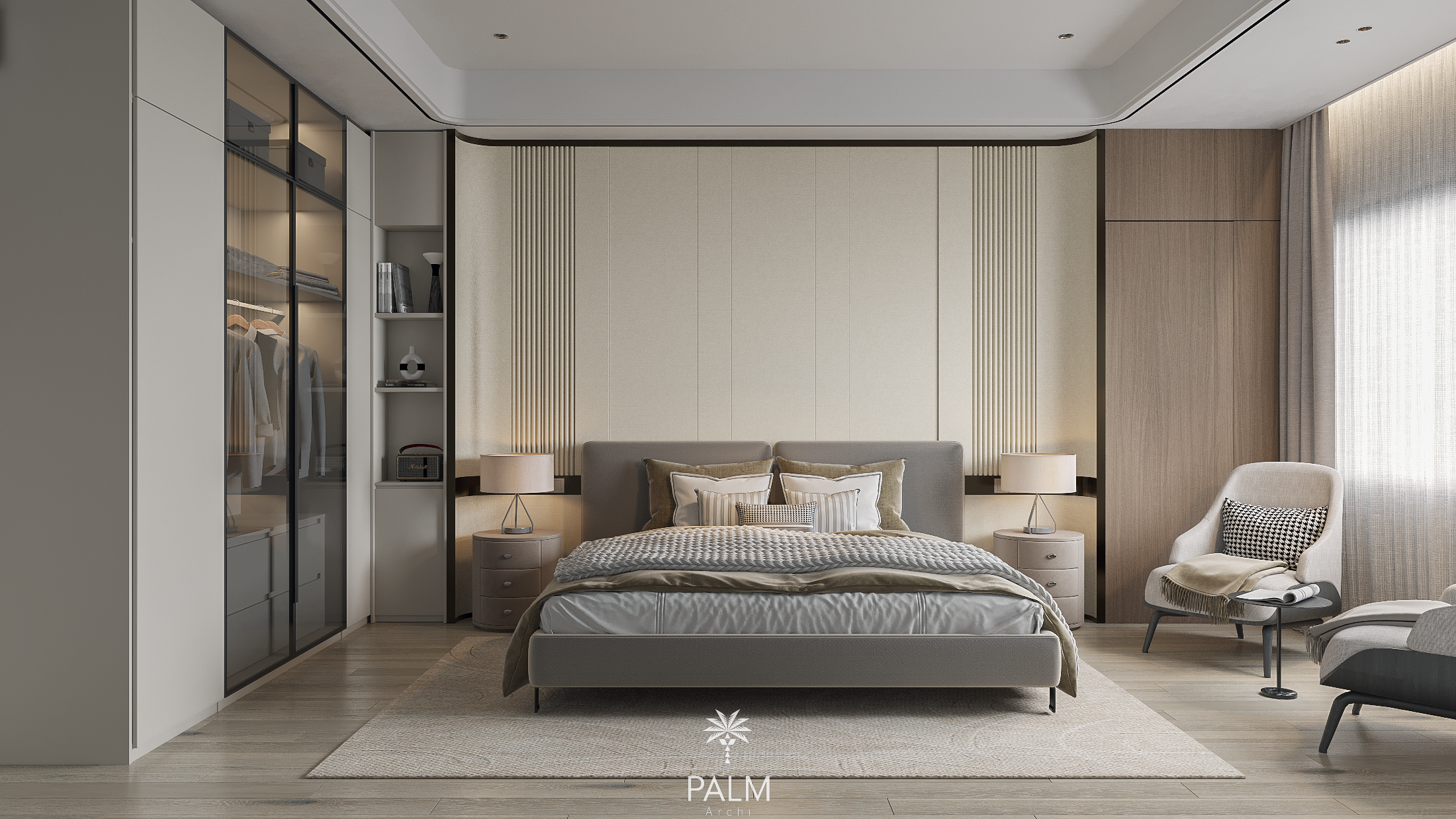 Cải tạo nhà phố cũ 60m2 thành không gian sống hiện đại PN 3 palmarchi